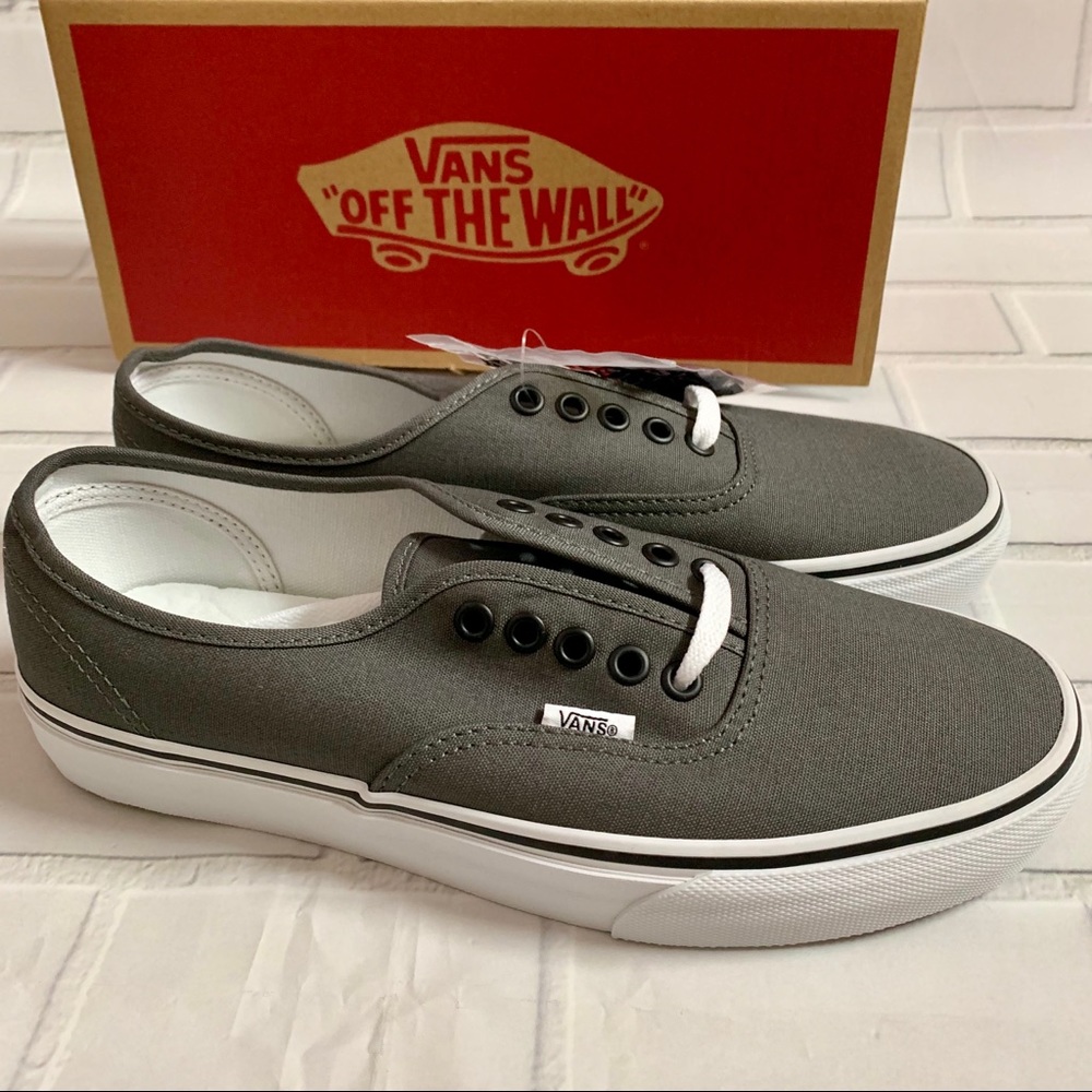 New Unisex Vans Authentic Pewter Black Men US 8